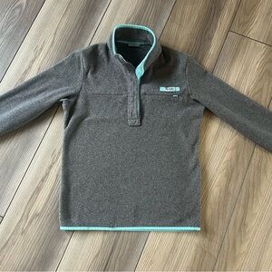 Columbia Gray Fleece with Teal Trim